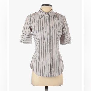 Joie short-sleeve, snap button, collared shirt - L